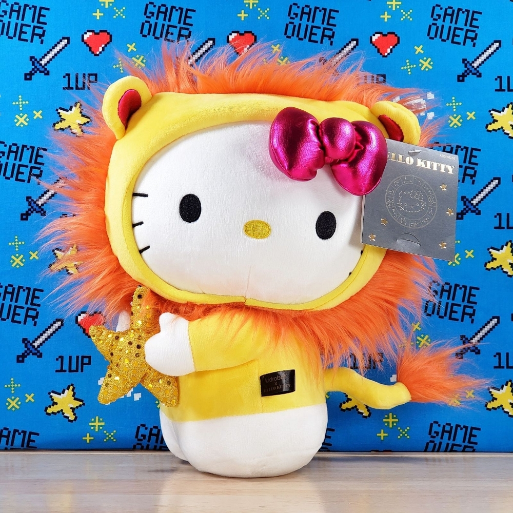Hello Kitty Star Sign Leo 13" Collectible Sanrio Astrology Plush Toy NWT